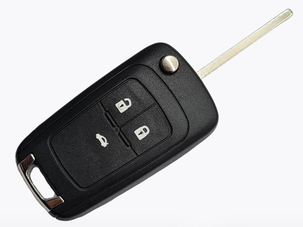 Корпус викидного ключа Chevrolet 3 кнопки, лезо HU100 - Зображення 3
