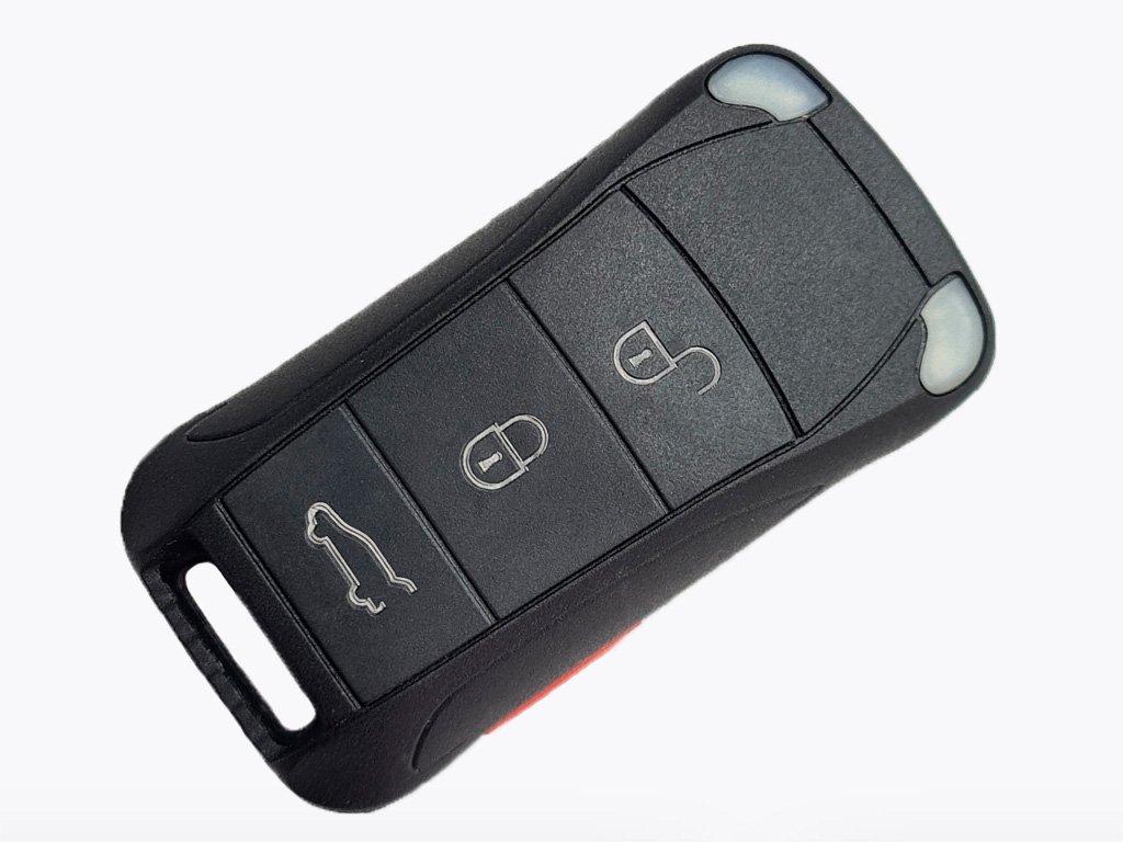 Корпус викидного ключа Porsche Cayenne, 3+1 кнопки, лезо HU66