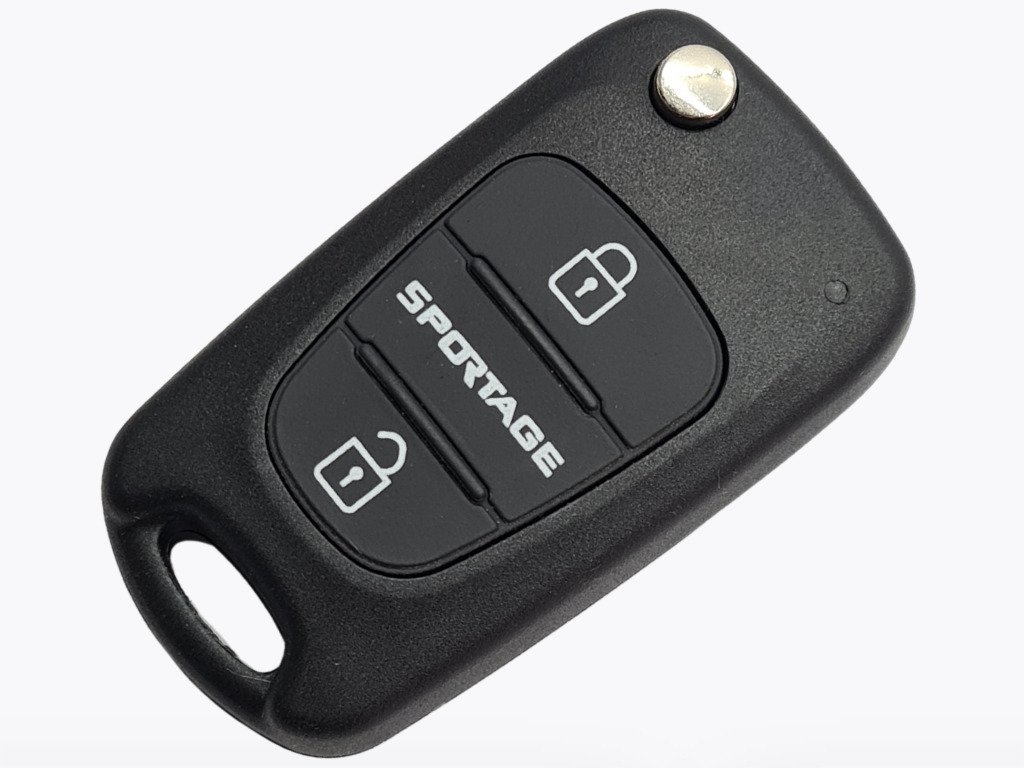 Корпус викидного ключа Kia Sportage, 3 кнопки, лезо TOY48