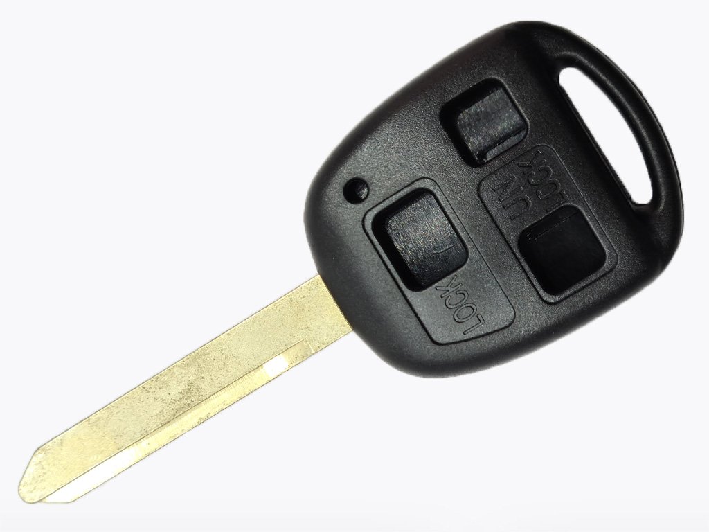 Корпус ключа Toyota Avensis, Corolla, Yaris та інші, 3 кнопки, лезо TOY47, без лого