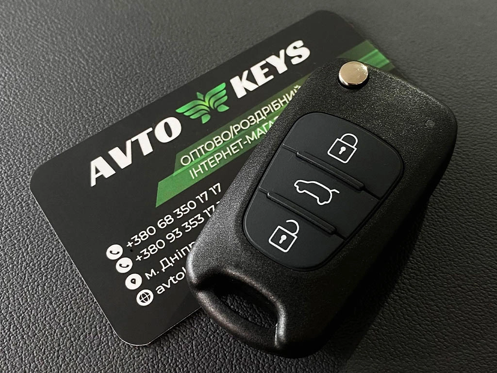 Корпус викидного ключа Hyundai/Kia, 3 кнопки, лезо TOY48