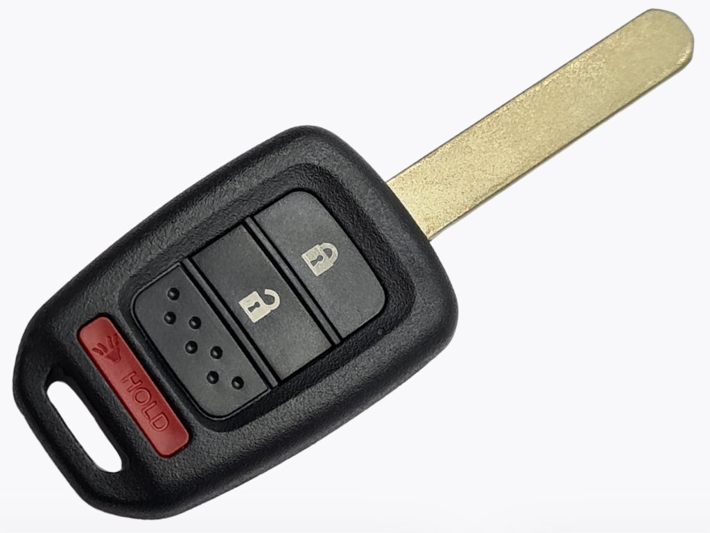 Корпус ключа Honda Civic, Fit та інші, 2+1 кнопки, лезо HON66, без лого