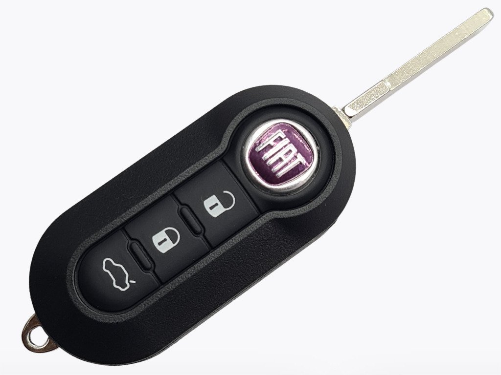 Корпус викидного ключа Fiat, 3 кнопки, лезо SIP22, тип 1, білі кнопки — изображение 3