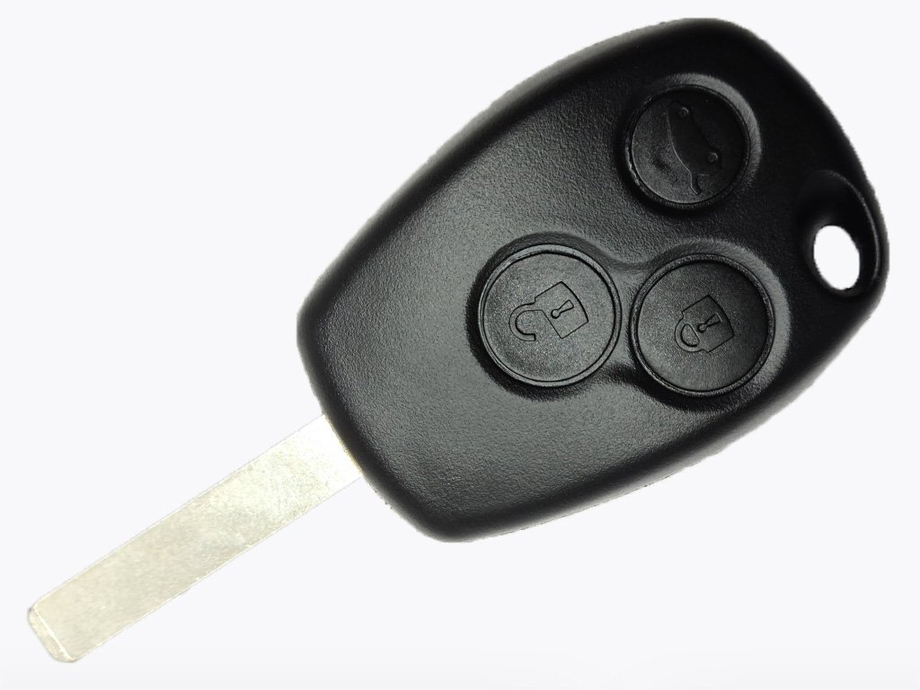 Корпус ключа Renault, Opel, 3 кнопки, лезо VA2