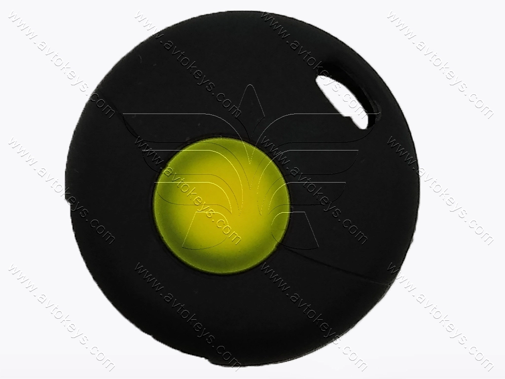 Силіконовий чорний чохол для ключа з кнопками Smart, 1 кнопка