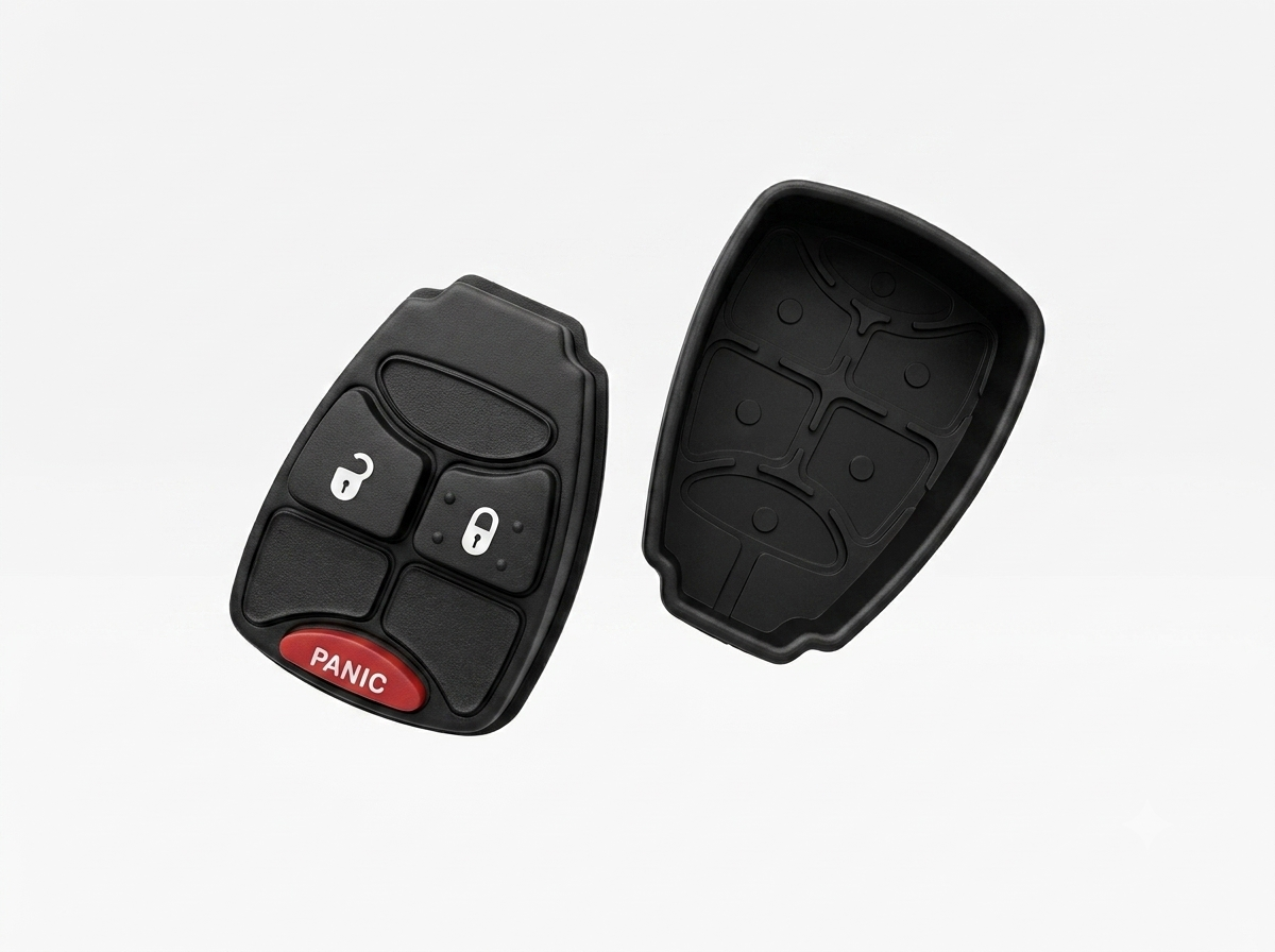 Chrysler/Doodge/Jeep кнопки (гумові) для ключа, 2+1 кнопки, тип 2