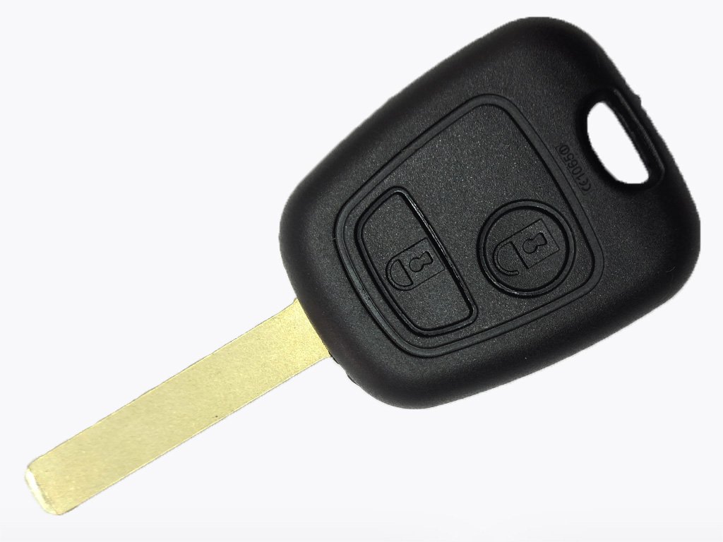 Корпус ключа Citroen Berlingo, C1, C2, C3, 2 кнопки, лезо VA2