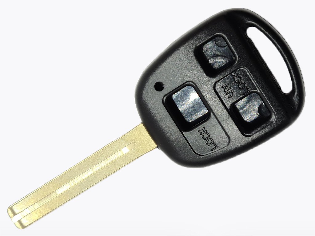 Корпус ключа Lexus IS300, RX300, ES300 та інші, 3 кнопки, лезо TOY49 (довге)