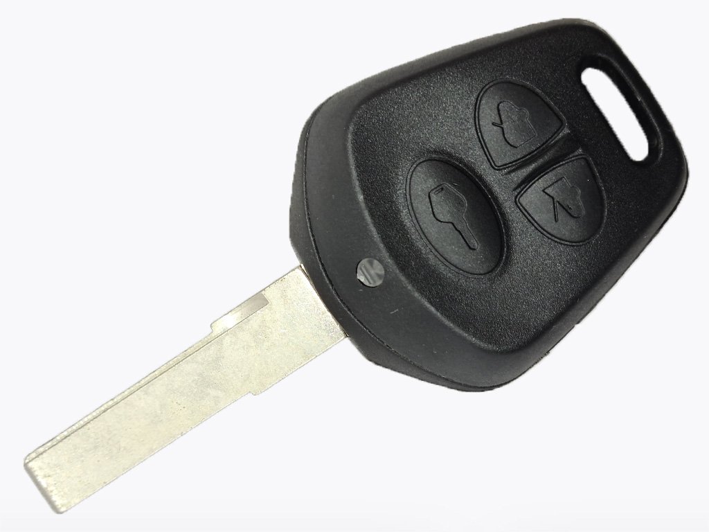 Корпус ключа Porsche 911 Targa, Boxster та інші, 3 кнопки, лезо HU66