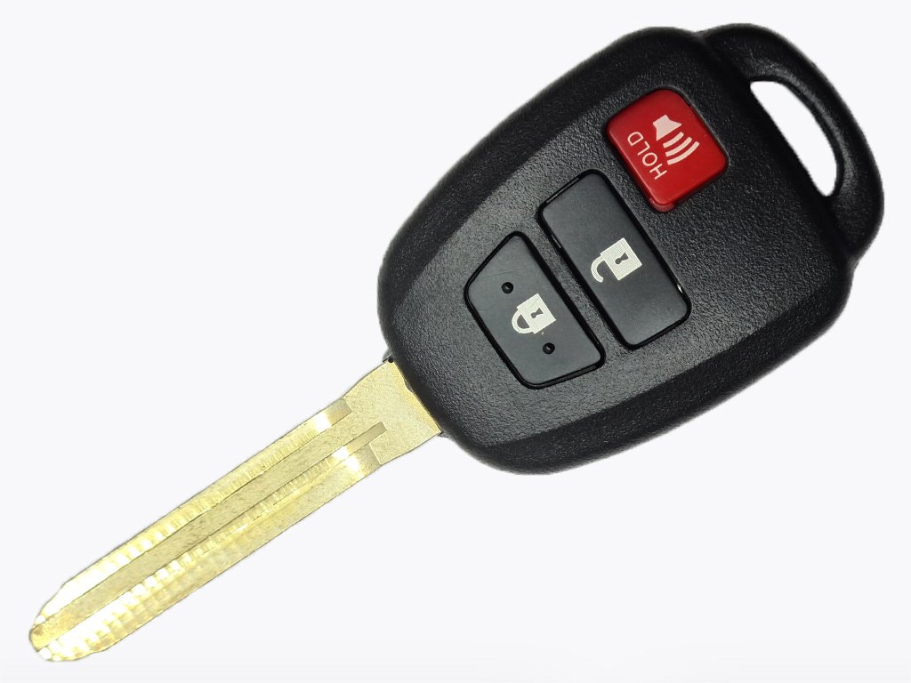 Корпус ключа Toyota Rav4, Highlander та інші, 2+1 кнопки, лезо TOY43