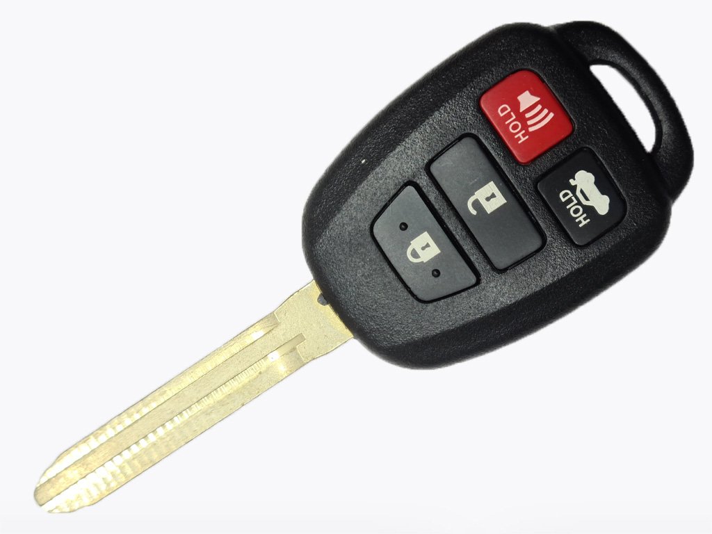 Корпус ключа Toyota Corolla, Altis, Camry та інші, 3+1 кнопки, лезо TOY43