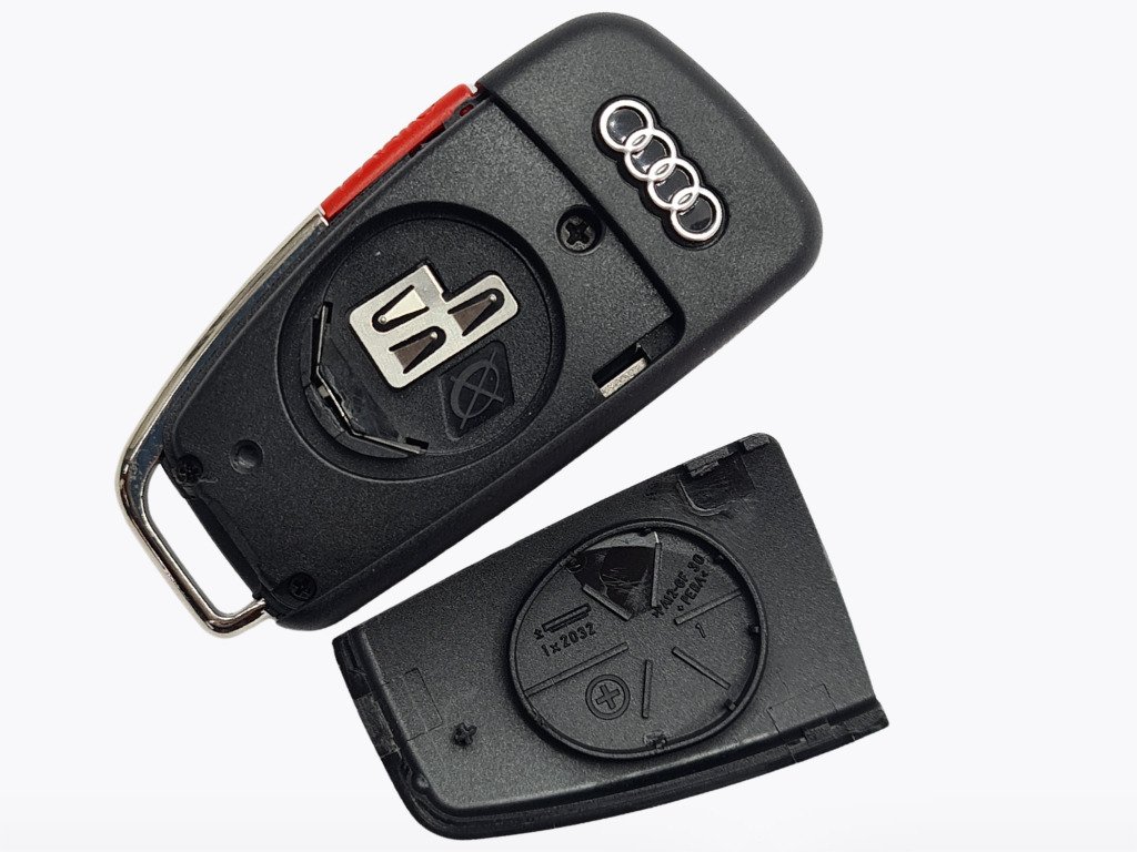 Корпус викидного ключа Audi A1, A6, A8 та інші, 3+1 кнопки, лезо HU66 - Зображення 6