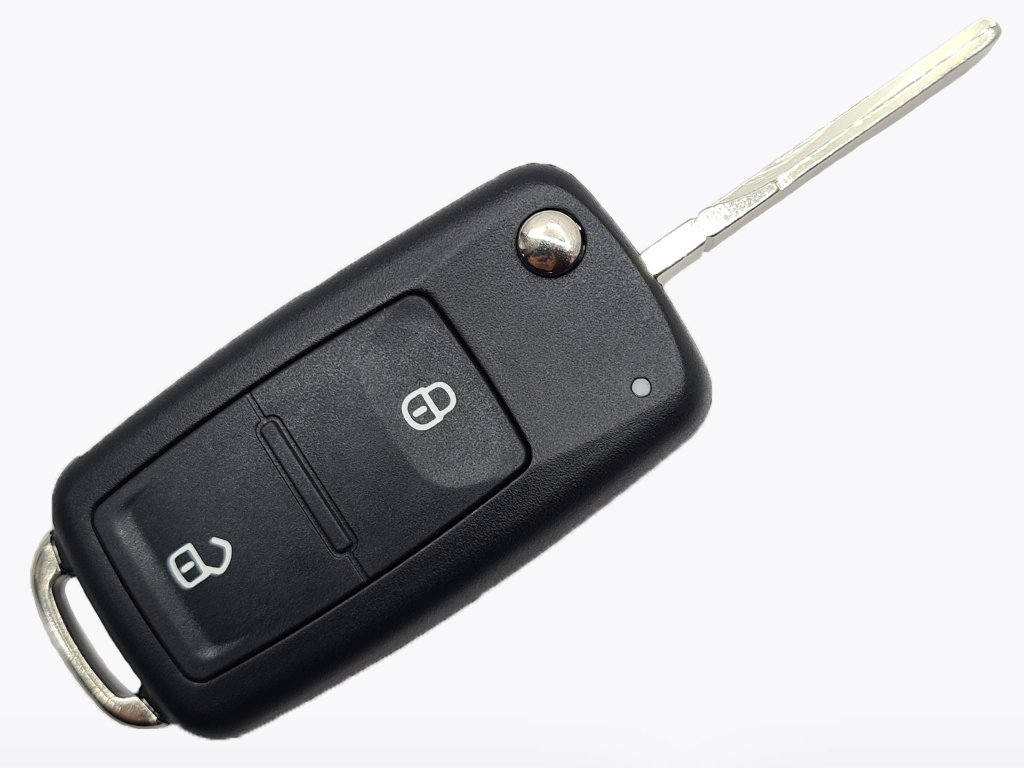Корпус викидного ключа Volkswagen, Skoda, Seat, 2 кнопки, лезо HU66, з 2011 року - Зображення 3
