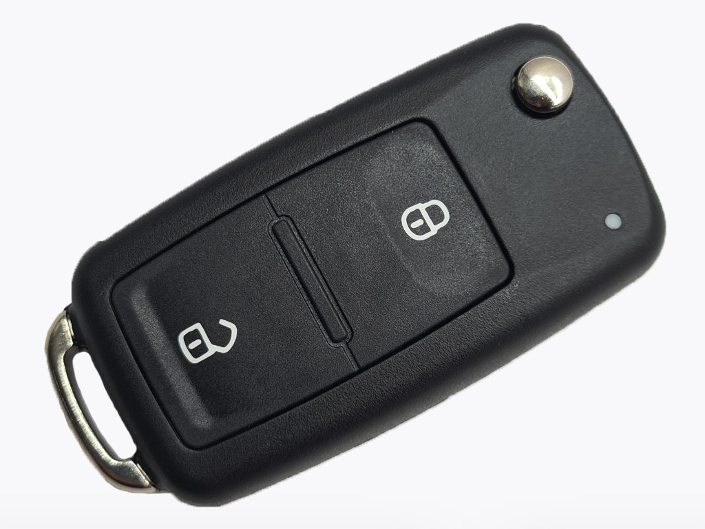 Корпус викидного ключа Volkswagen, Skoda, Seat, 2 кнопки, лезо HU66, з 2011 року