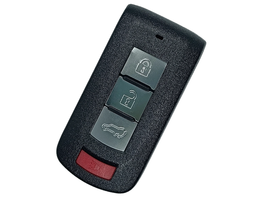 Корпус смарт ключа Mitsubishi, 3+1 кнопки, з логотипом