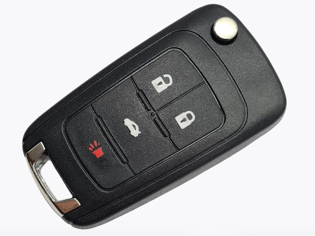 Корпус викидного ключа Chevrolet Cruze, Impala, SS, 3+1 кнопки, лезо HU100, тип 1