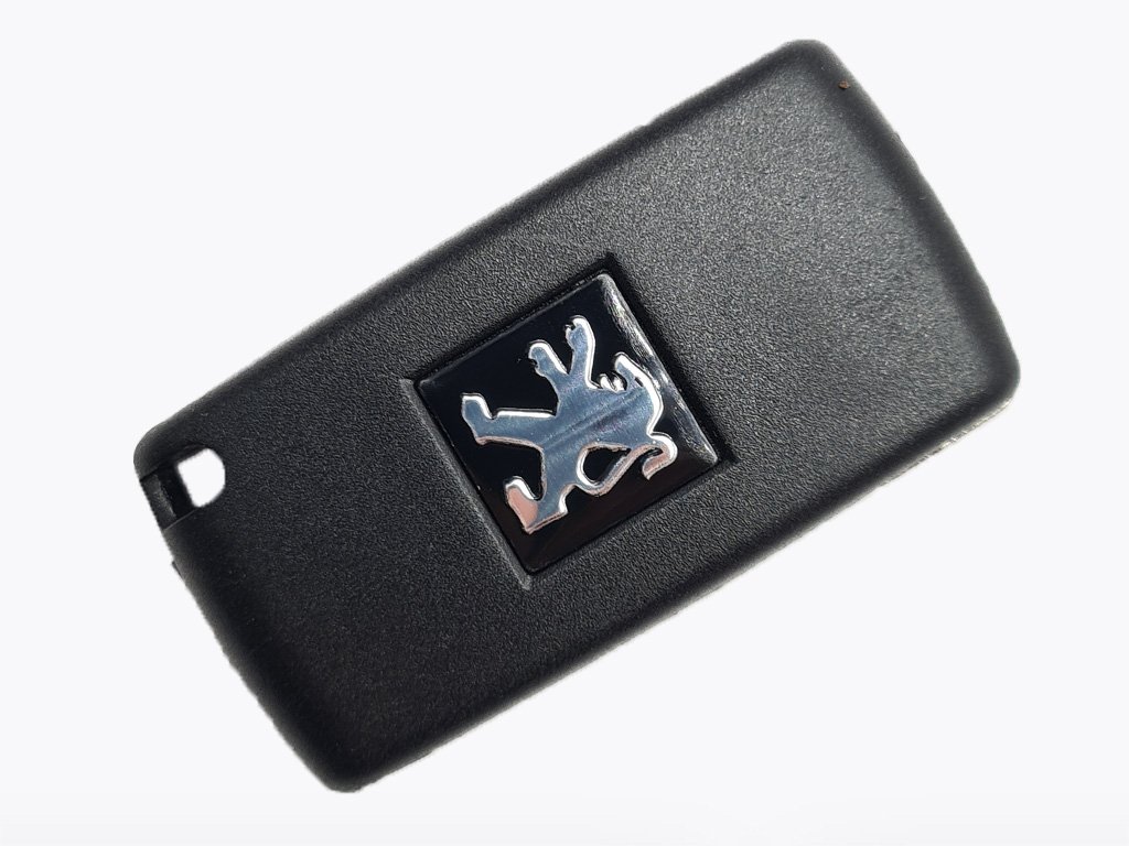 Корпус викидного ключа Citroen/ Peugeot, 3 кнопки, з місцем під батарейку, лезо VA2, тип 2 — изображение 4