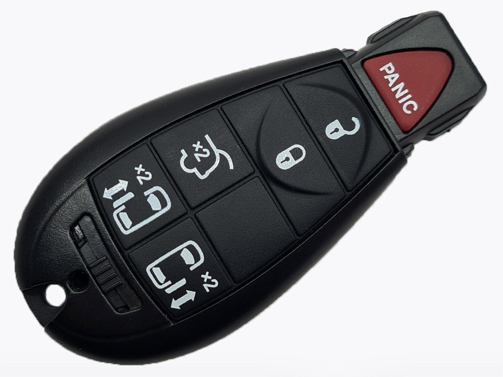 Корпус смарт ключа Chrysler, Dodge, Jeep, Volkswagen, 5+1 кнопки