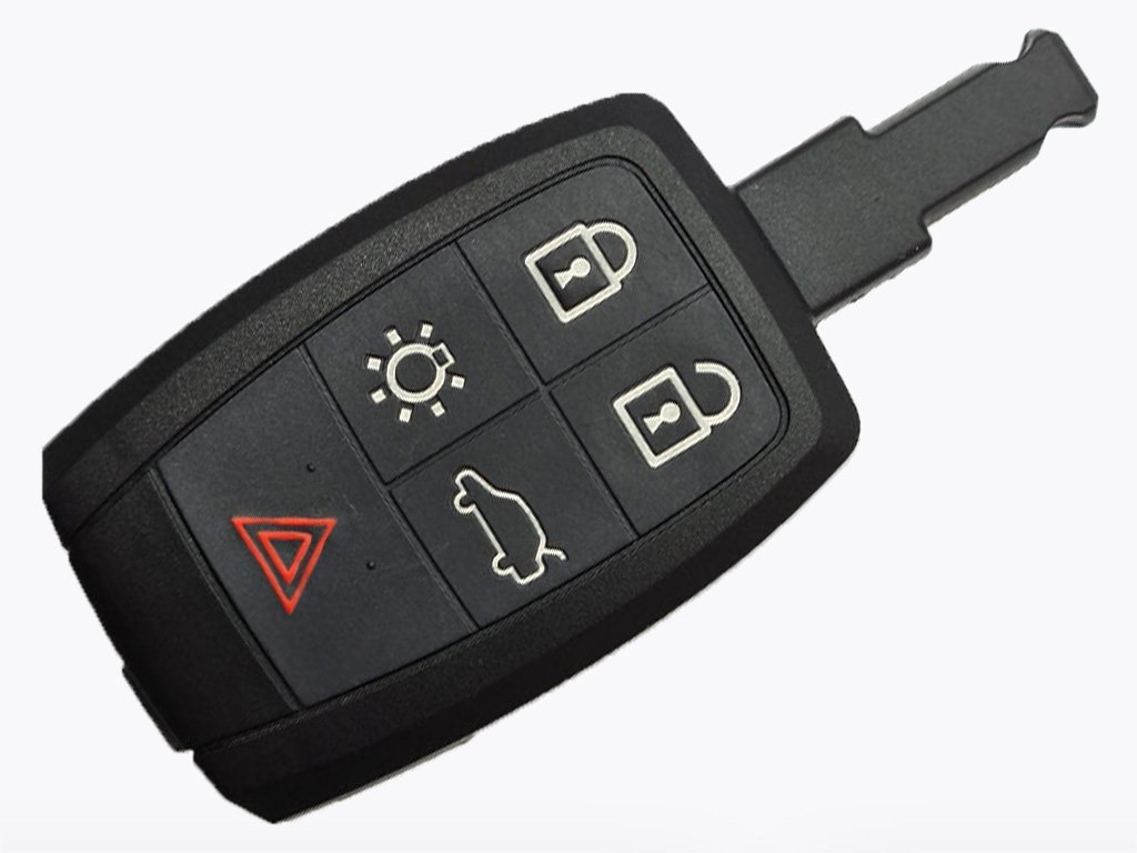 Корпус смарт ключа Volvo C70, C30, S40, V50, 4+1 кнопки