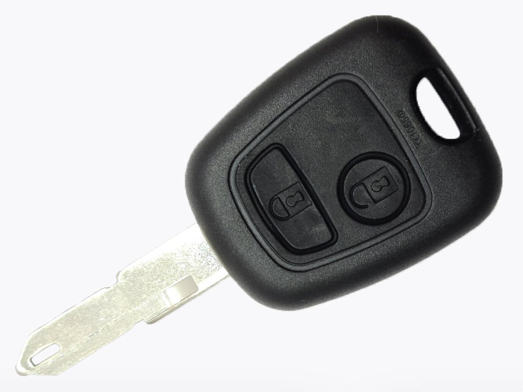 Корпус ключа Peugeot 106, 206, 2 кнопки, лезо NE73