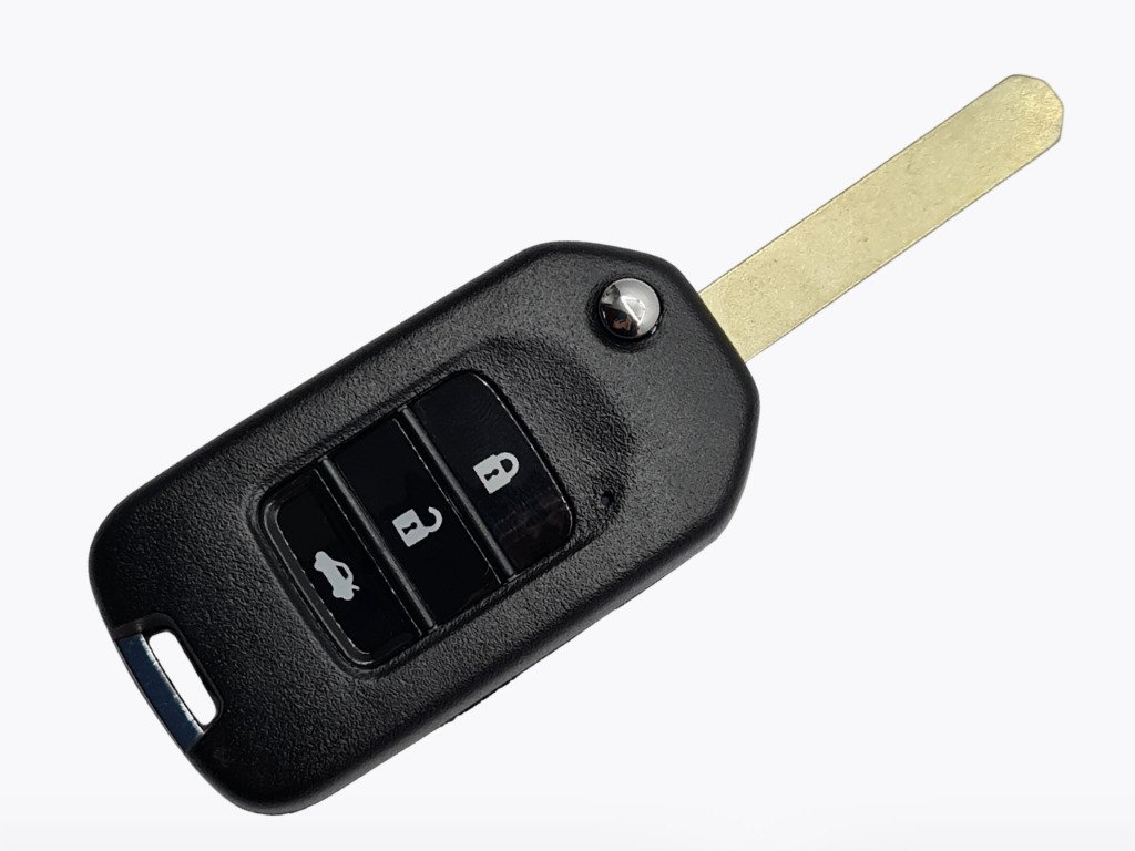 Корпус викидного ключа Honda Accord, Civic, CR-V та інші, 3 кнопки, лезо HON66, тип 1 - Зображення 5