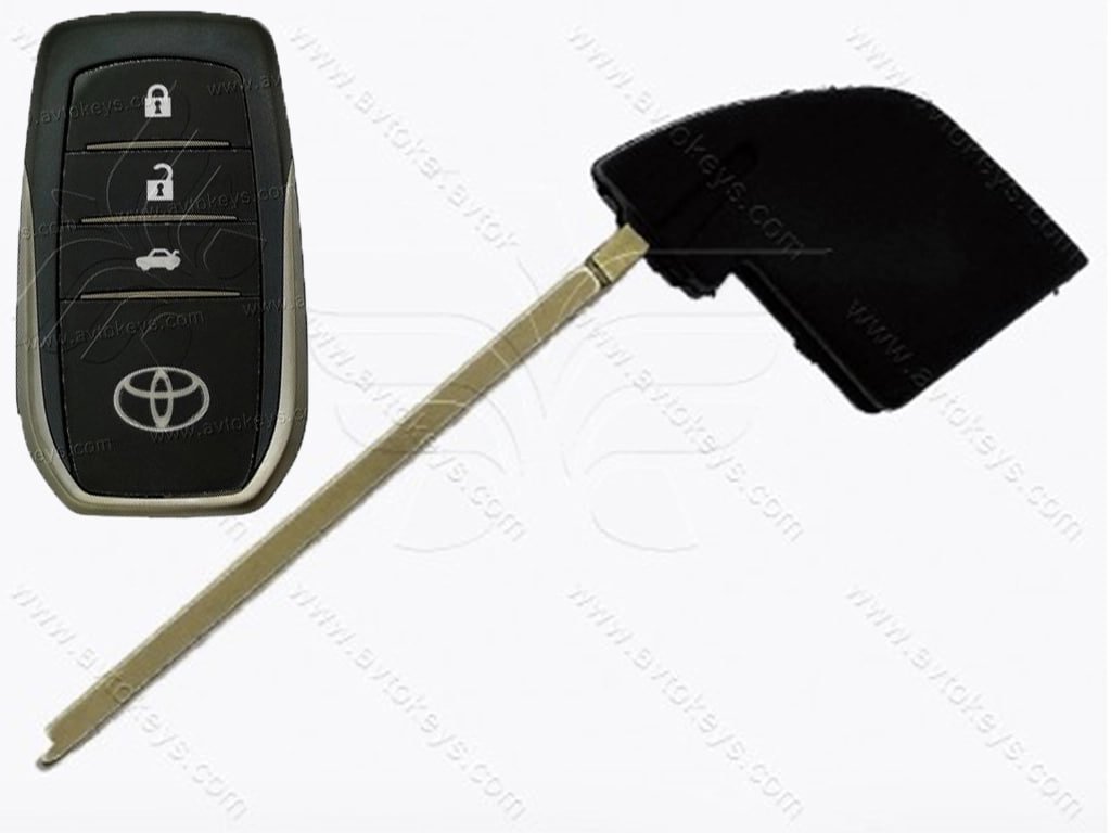 Лезо смарт ключа Toyota Hilux, Fortuner, Land Cruiser, Mirai та інші, TOY48, тип 1 — изображение 5