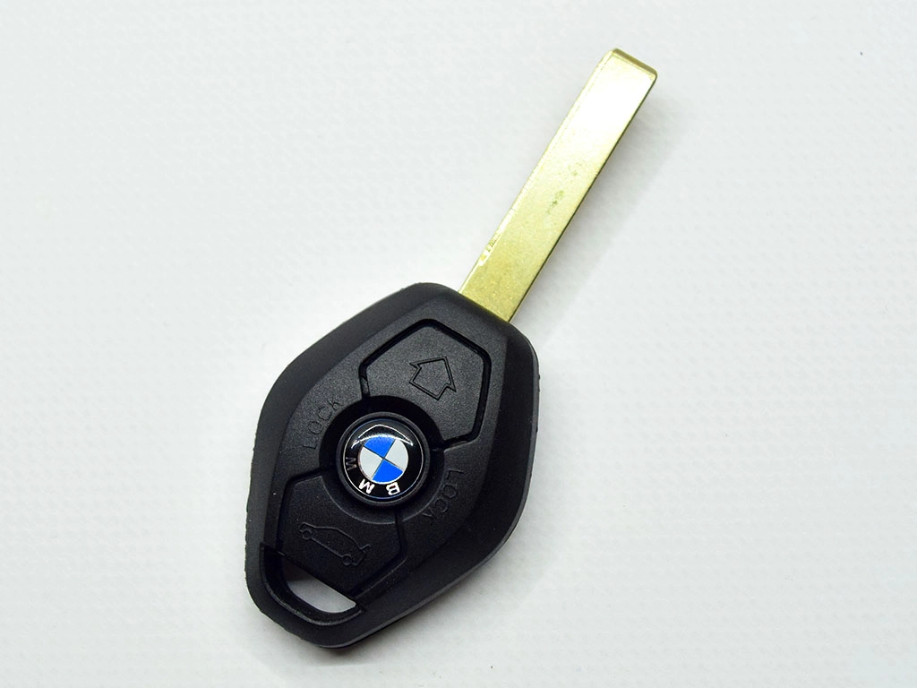 Ключ Bmw 5-series, 6-series, 7-series, 433 Mhz, 5KW4 7993, PCF7942/ Hitag 2/ ID46, CAS2 System, 3 кнопки, лезо HU92