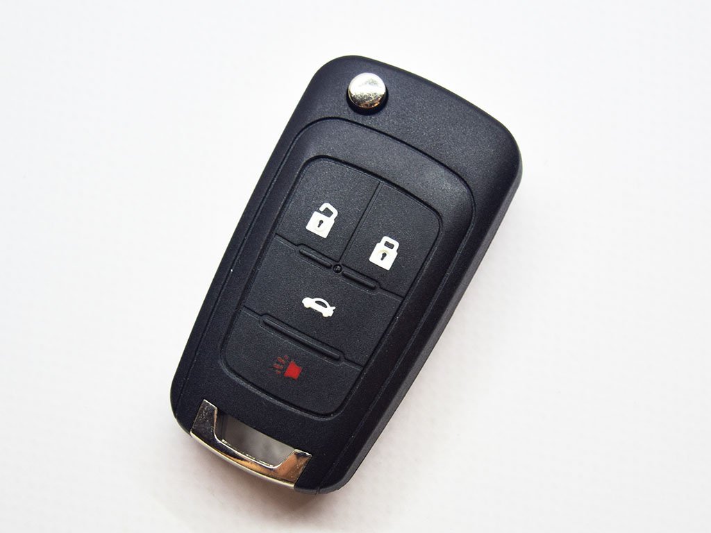 Викидний ключ Chevrolet Cruze, Impala, SS, 315 Mhz, OHT05918179, PCF7952E/ Hitag 2/ ID46, 3+1 кнопки, лезо HU100