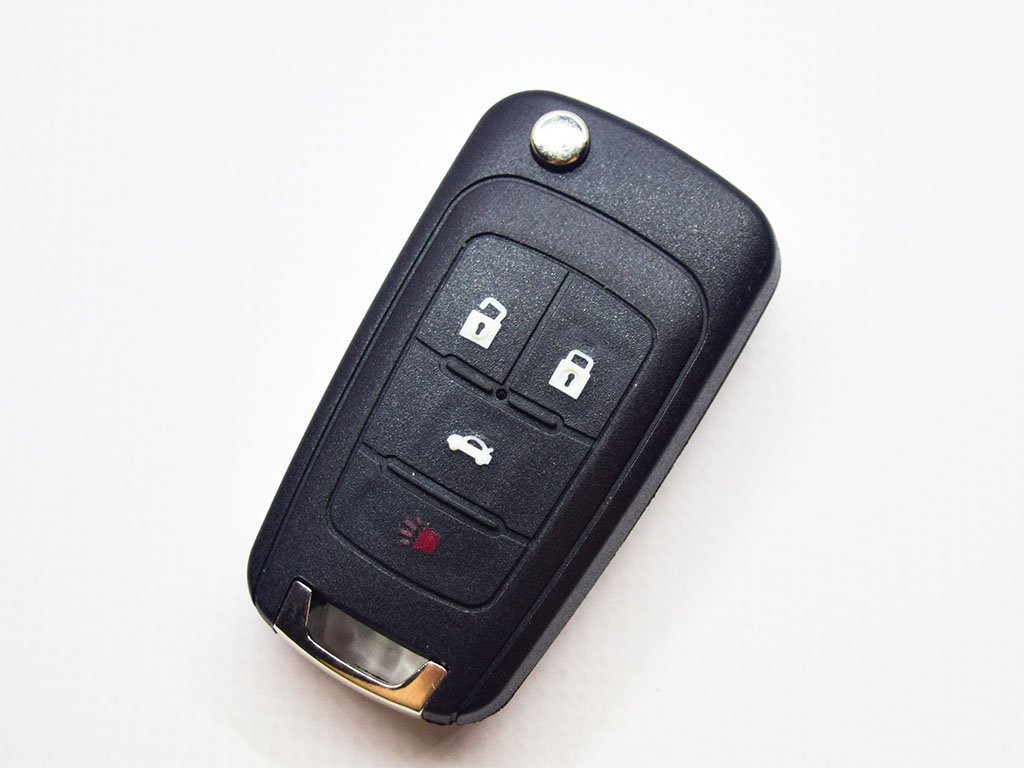 Викидний ключ Chevrolet Cruze, Impala, Malibu та інші, 315 Mhz, OHT01060512, PCF7941E/ Hitag 2/ ID46, 3+1 кнопки, лезо HU100