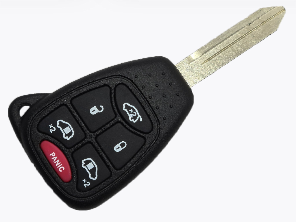 Ключ Chrysler Town and Country, Dodge Grand Caravan, Caravan, 315Mhz, M3N5WY72XX, PCF7941A/ Hitag 2/ ID46, 5+1 кнопки, лезо CY22