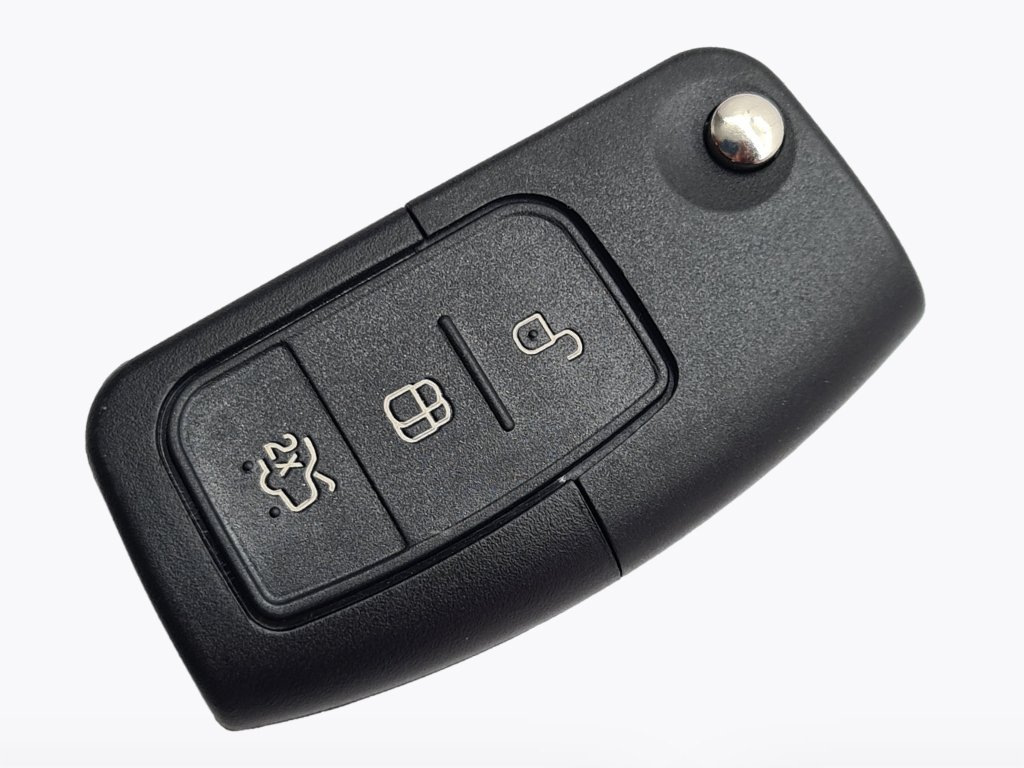 Викидний ключ Ford Focus, Mondeo, Fiesta та інші, 433 Mhz, 5WK48791, 4D-63 80bit, 3 кнопки, лезо HU101
