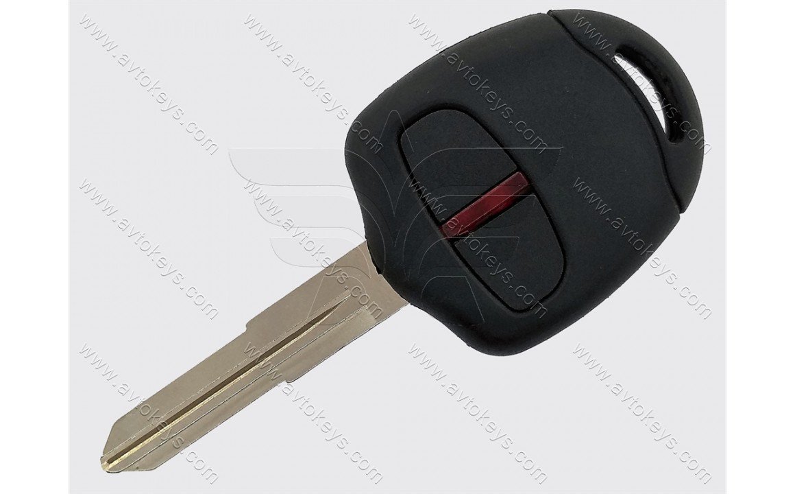 Ключ Mitsubishi Triton, Pajero, Colt, Challenger, Mirage, 433 Mhz, ID46/4D-61, 2 кнопки, лезо MIT8