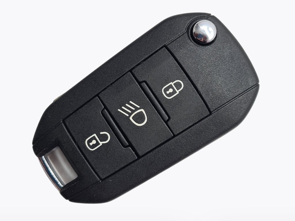 Викидний ключ Peugeot 2008, 308, 301, 208, 433 Mhz, 5FA010, PCF7941A/ Hitag 2/ ID46, 3 кнопки, лезо HU83