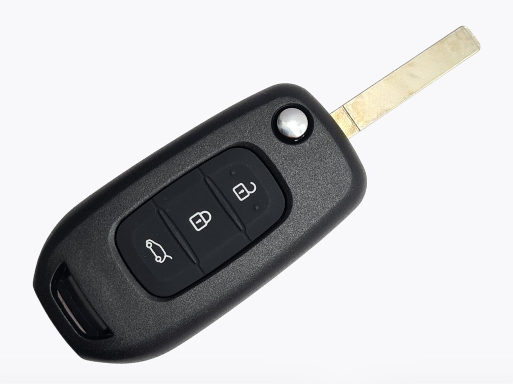 Викидний ключ Renault Symbol, Megane, Captur та інші, 433 Mhz, CWTWB1G767, PCF7961M/ Hitag AES/ ID4A, лезо VA2, 3 кнопки - Зображення 2