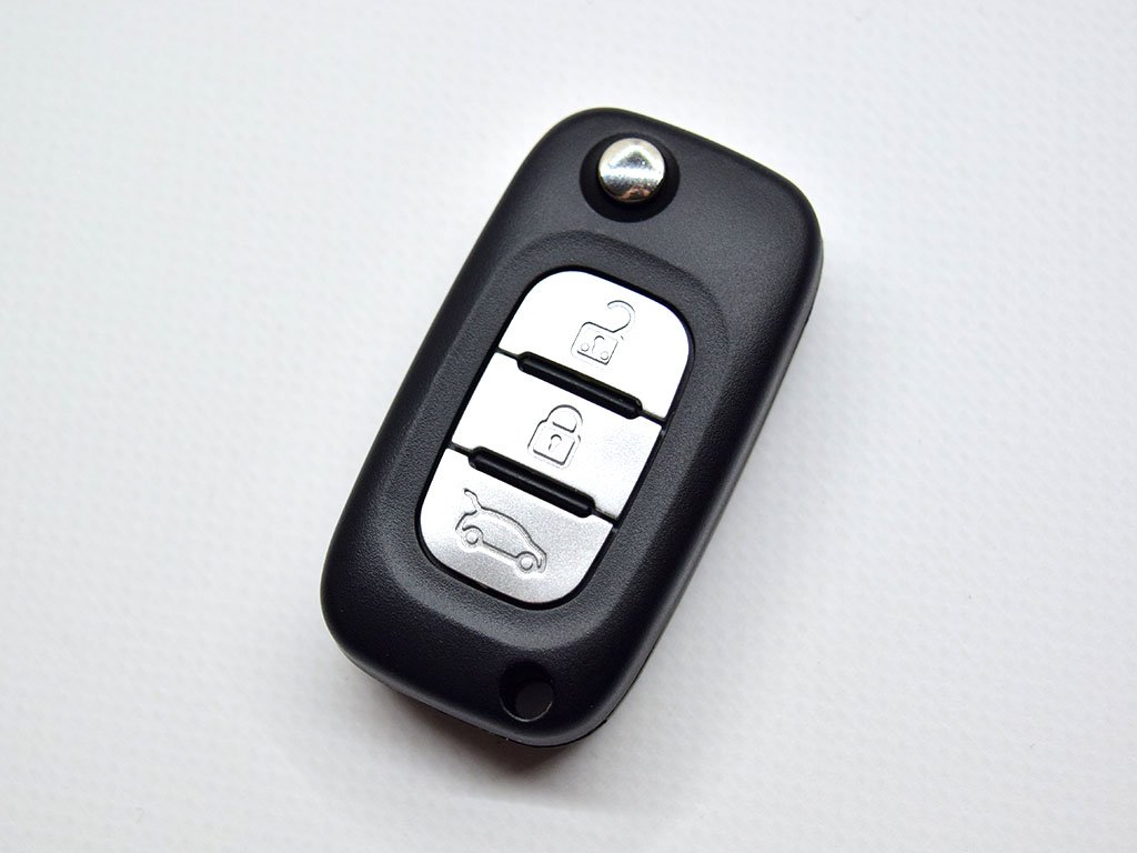 Викидний ключ Renault Fluence, Megane III, 433 Mhz FSK, PCF7961A/ Hitag 2/ ID46, 3 кнопки, лезо VA2