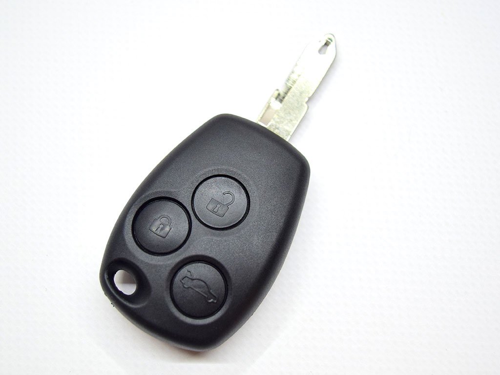 Ключ Renault, 433 Mhz, PCF7947A/ Hitag 2/ ID46, 3 кнопки, лезо NE73
