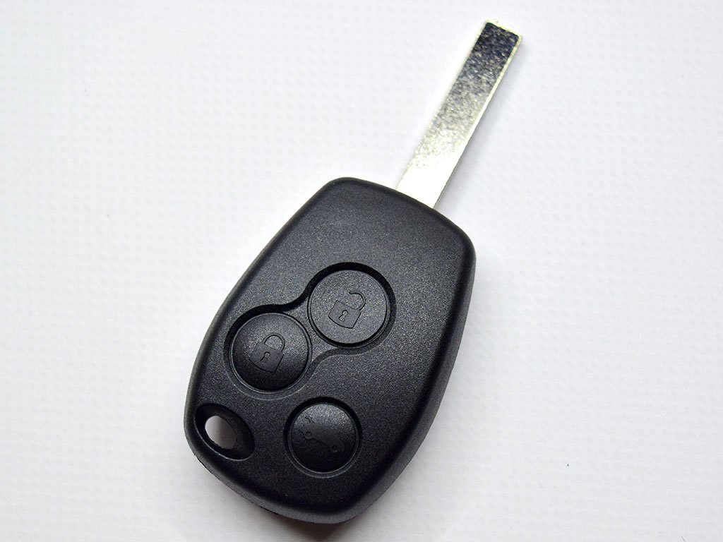 Ключ Renault Clio, Master, Trafic та інші, 433 Mhz, PCF7947A/ Hitag 2/ ID46, 3 кнопки, лезо VA2