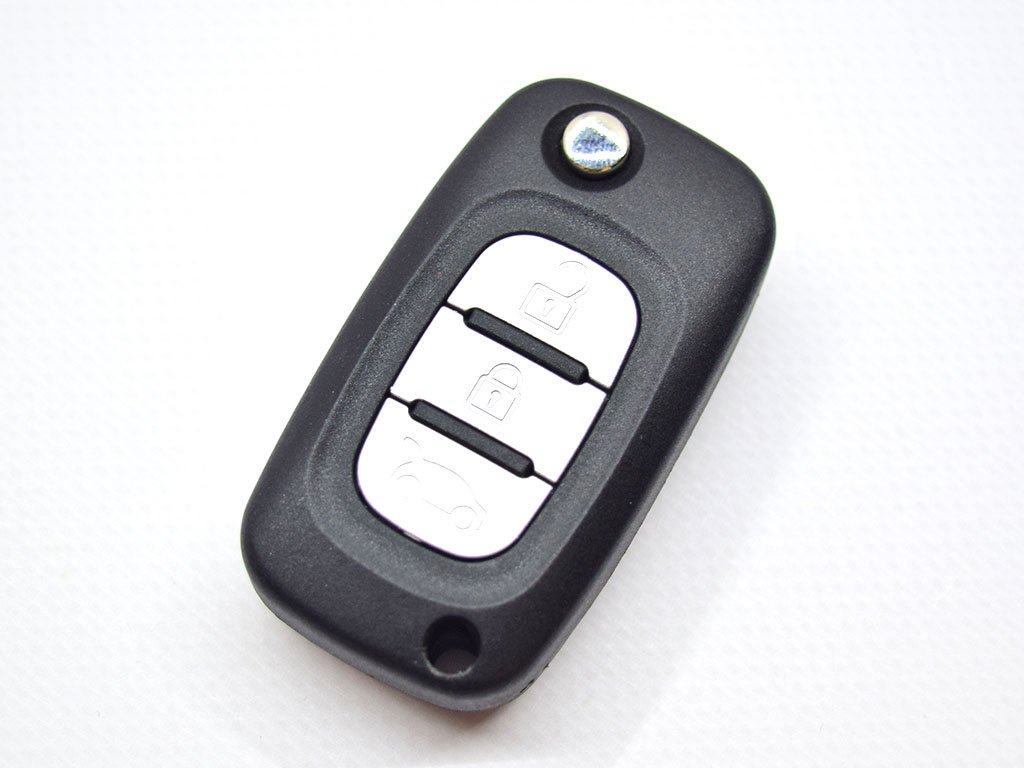 Викидний ключ Renault Symbol, Trafic, Twingo, 433 Mhz, CWTWB1G767, PCF7961M/ Hitag AES/ ID4A, 3 кнопки, лезо VA2
