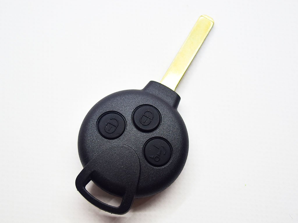 Ключ Smart Fortwo, 433 Mhz, PCF7941A/ Hitag 2/ ID46, 3 кнопки, лезо VA2