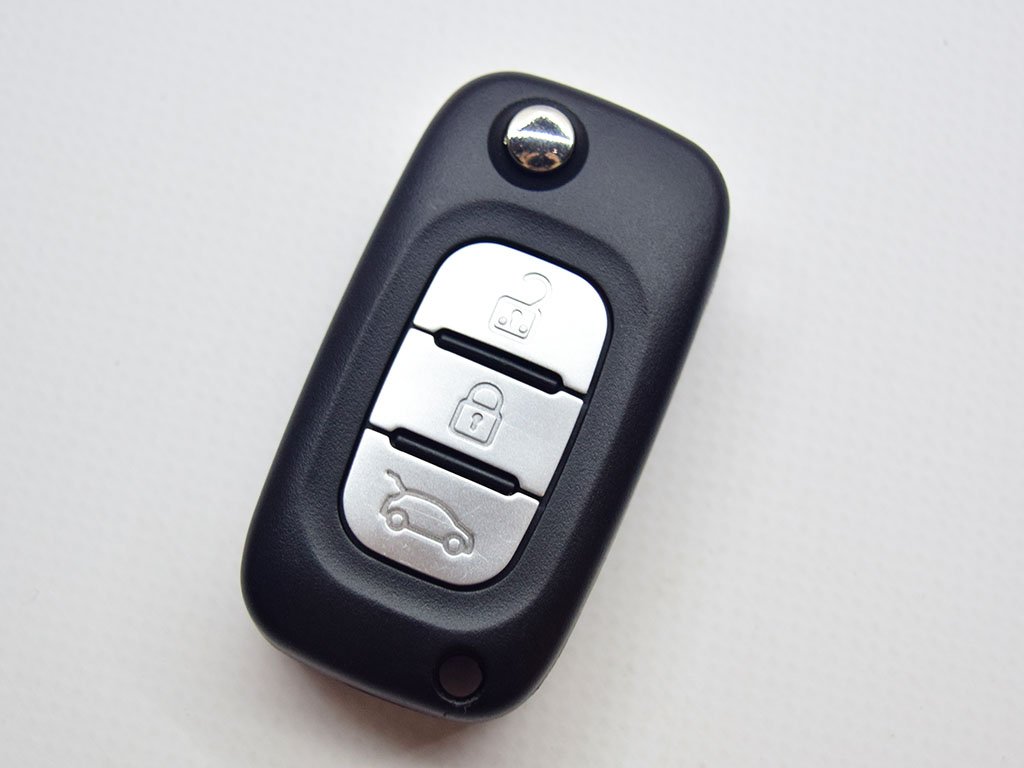 Викидний ключ Smart Fortwo III, 433 Mhz, CWTWB1G767, PCF7961M/ Hitag Aes/ ID4A, 3 кнопки, лезо VA2, без лого