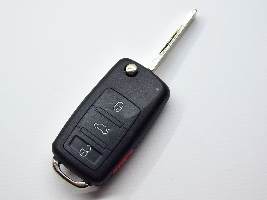 Викидний ключ Volkswagen Touareg, Phaeton, 315 Mhz, PCF7946A/ Hitag 2/ ID 46, 3+1 кнопки - Зображення 2