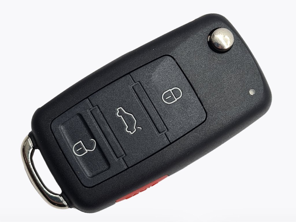 Викидний ключ Volkswagen Touareg, Phaeton, 433 Mhz, PCF7946A/ Hitag 2/ ID 46, 3+1 кнопки