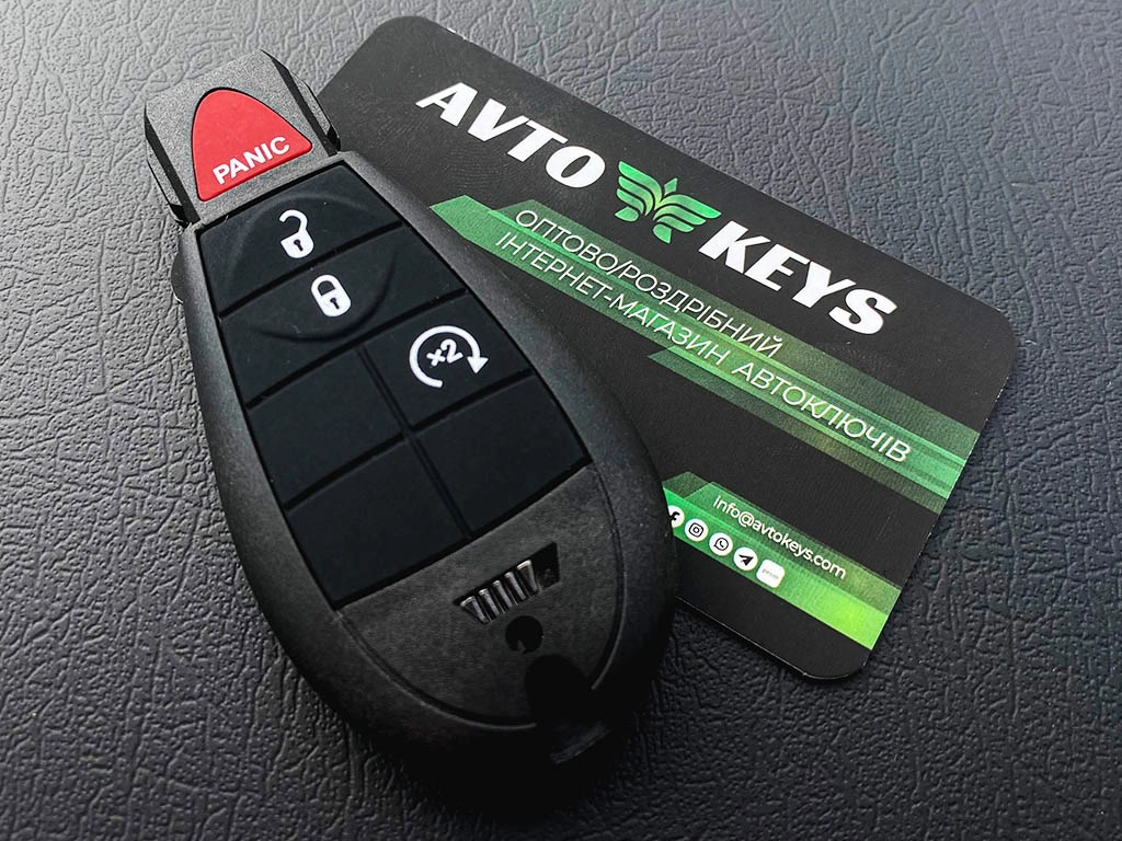 Смарт ключ Jeep Cherokee, 433 Mhz, GQ4-53T, PCF7961M/ Hitag Aes/ ID4A, 3+1 кнопки
