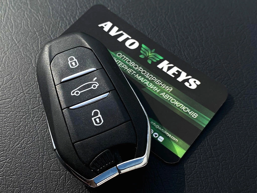 Смарт ключ Citroen, Peugeot, Opel, C3, C4, 433 Mhz, IM2A, PCF7953M/ Hitag Aes / ID4A, 3 кнопки