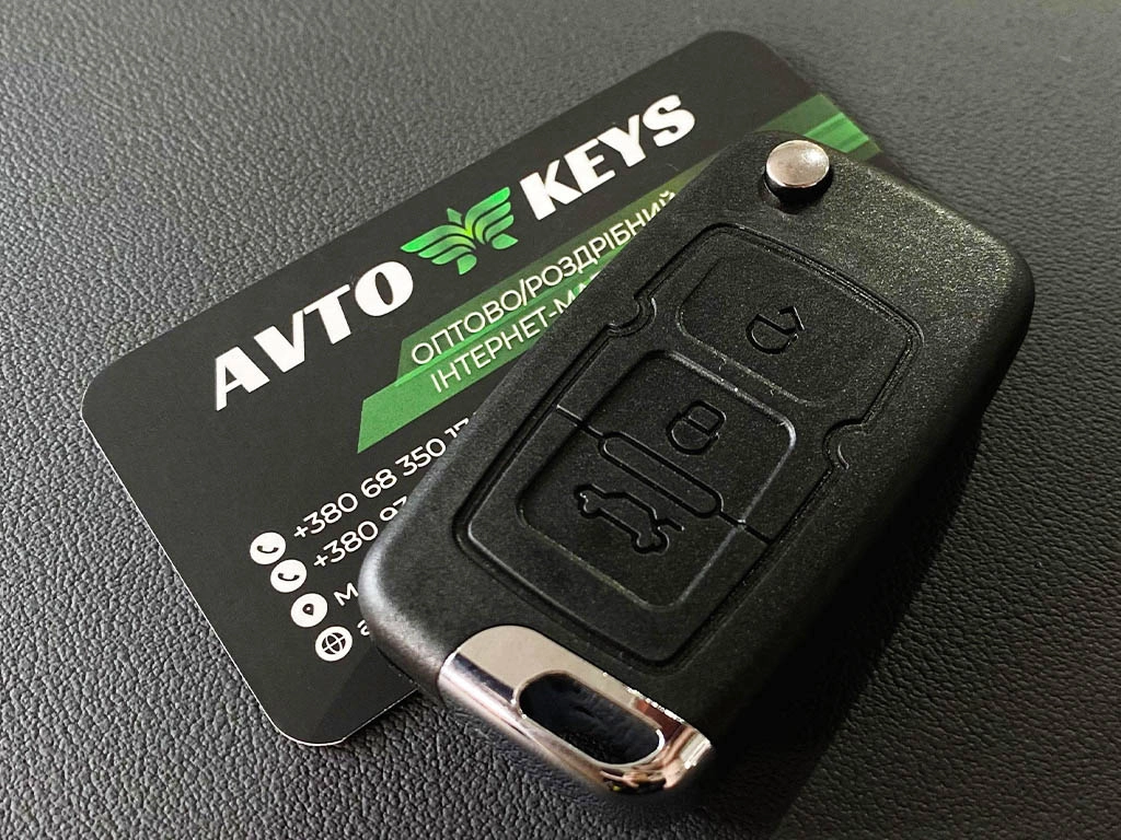 Корпус викидного ключа Geely Emgrand EC7 та інші, 3 кнопки, лого