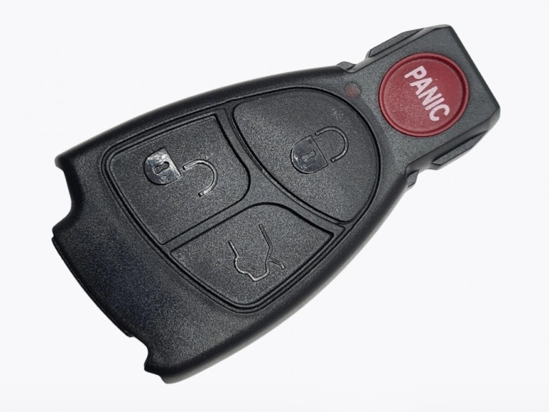 Корпус смарт ключа Mercedes S-class, E-class, C-class та інші, 3+1 кнопки, лого