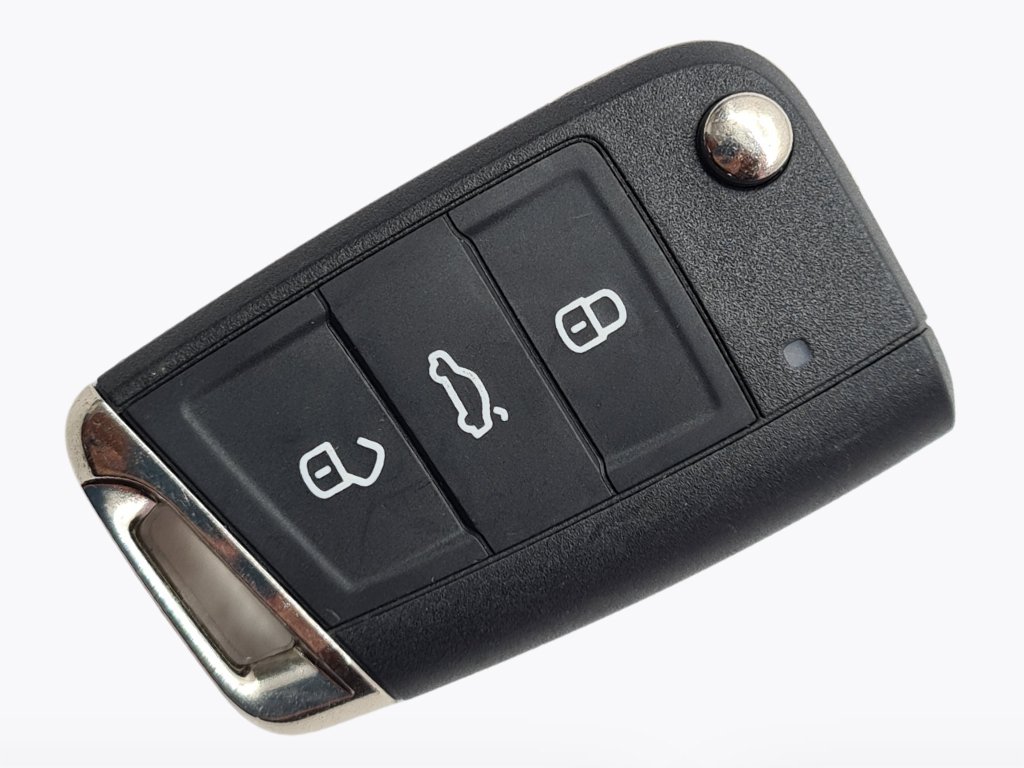 Викидний ключ Volkswagen Golf 7, 433 Mhz, 5G0 959 752 BC, ID49/ Megamos AES/ MQB, 3 кнопки, Keyless Go, OEM