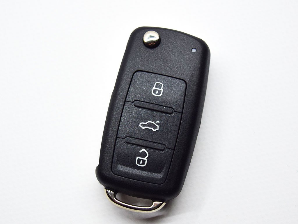 Викидний ключ Volkswagen Beetle, Jetta, Transporter та інші, 433 Mhz, 5K0 837 202 BH/ DH, ID49/ Megamos AES/ MQB, 3 кнопки
