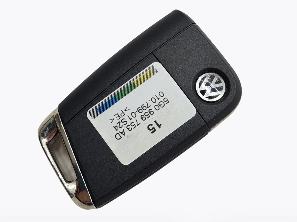 Викидний ключ Volkswagen Golf 7, 433 Mhz, 5G0 959 752 AD, ID49/ Megamos AES/ MQB, 3 кнопки, Keyless, OEM — изображение 2