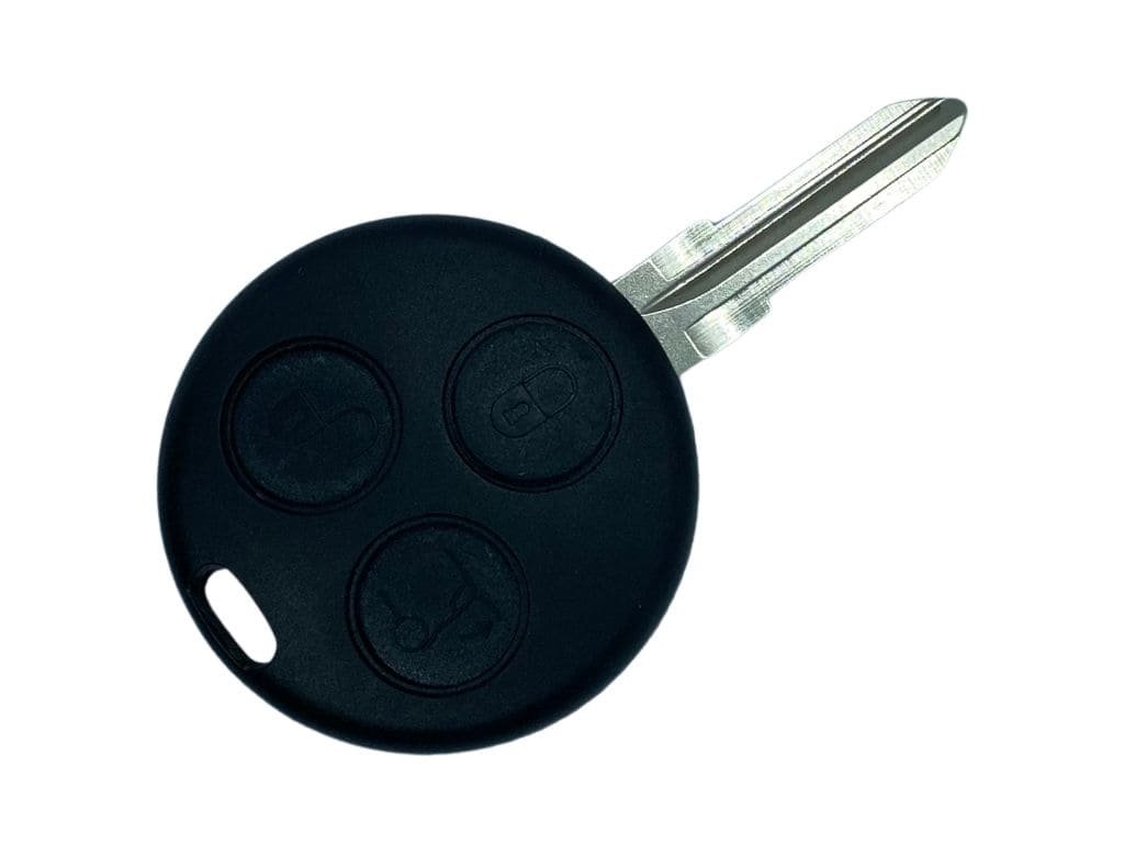 Корпус ключа Smart Fortwo, Roadster, 3 кнопки, лезо YM23R, з отворами під лампочки